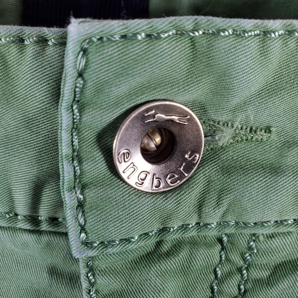 Engbers Men's Pants Straight Leg Stretch Leisure Regular 50 W34 L32 Green. - Picture 2 of 8